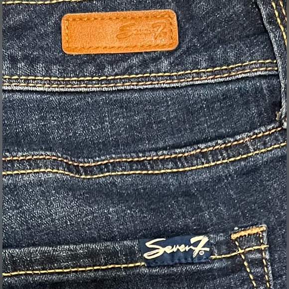 EUC Seven7 Straight Leg Dark Wash Jeans size 18 Color Blue - Picture 5 of 5